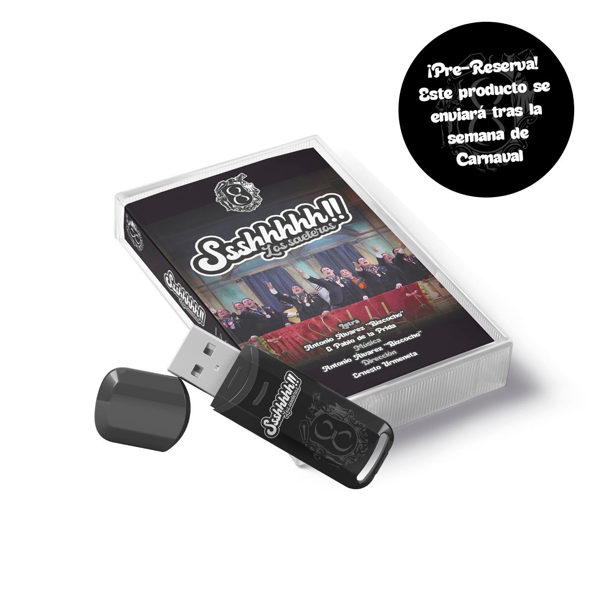 Pendrive USB+Libreto "Ssshhhhh!!"